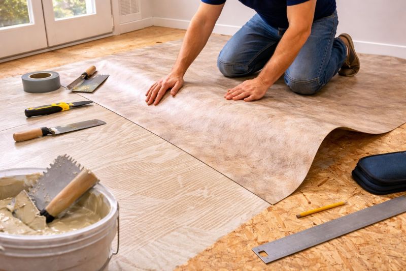 Sheet Linoleum Installation in Granbury, TX