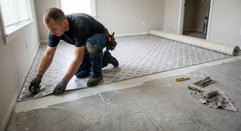 Sheet Flooring Installation in Plano, TX